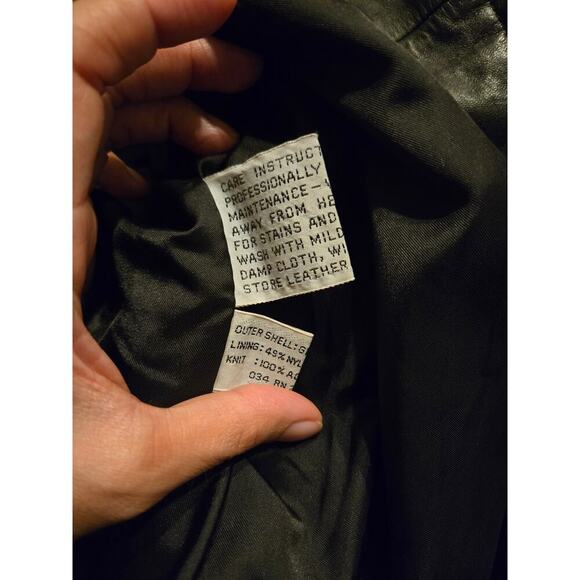 Vintage Members Only Leather Jacket Size 46 - Picture 6 of 7